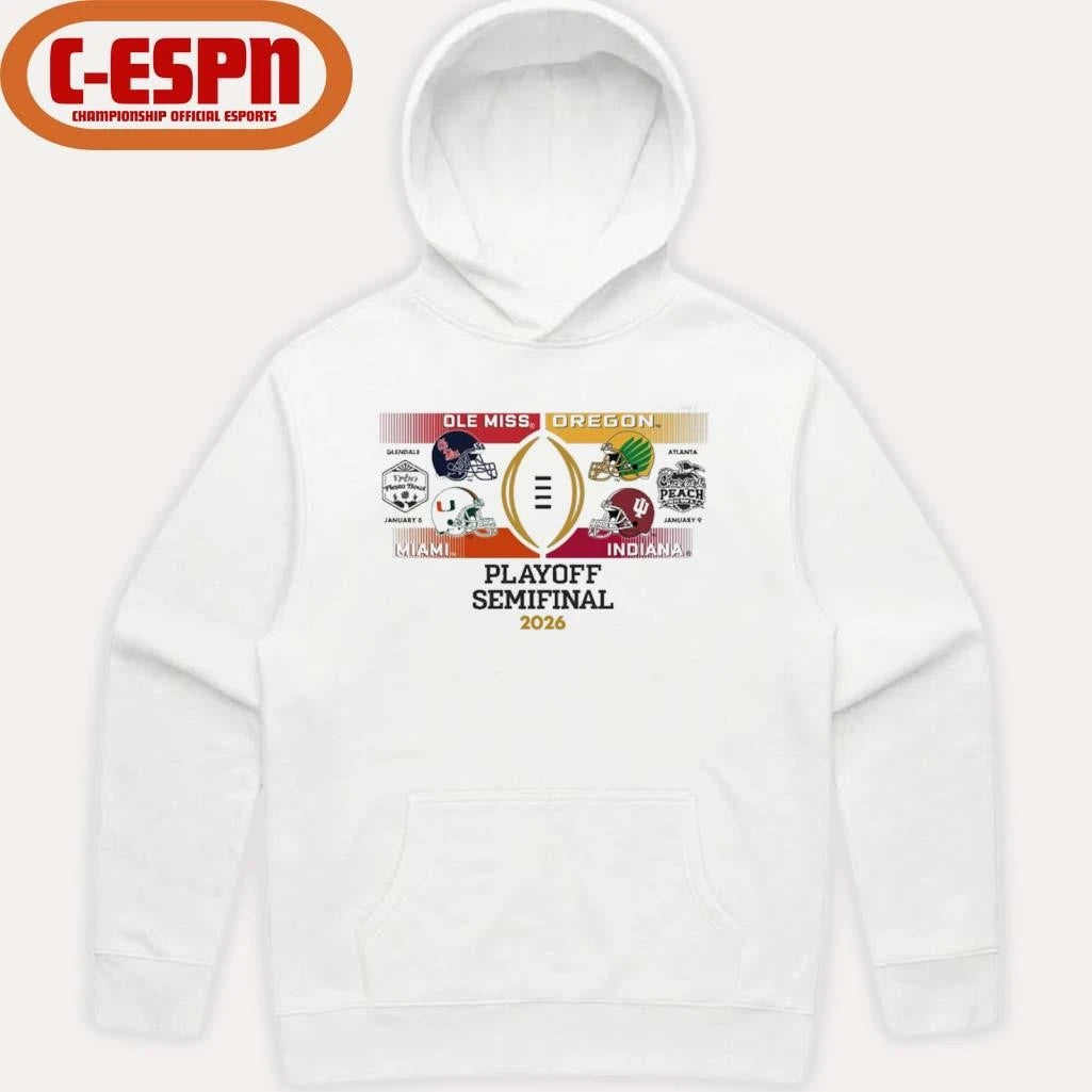 Official CFP Semifinal Four Team Bracket Shirt