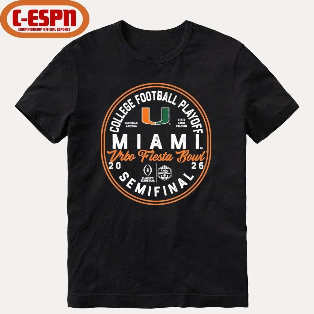 Official CFP Semifinal Miami 2026 Fiesta Bowl Bound T-shirt