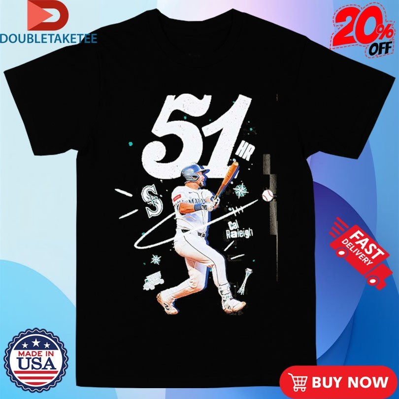 Official Cal Raleigh 51 Home Runs Seattle Mariners Shirts