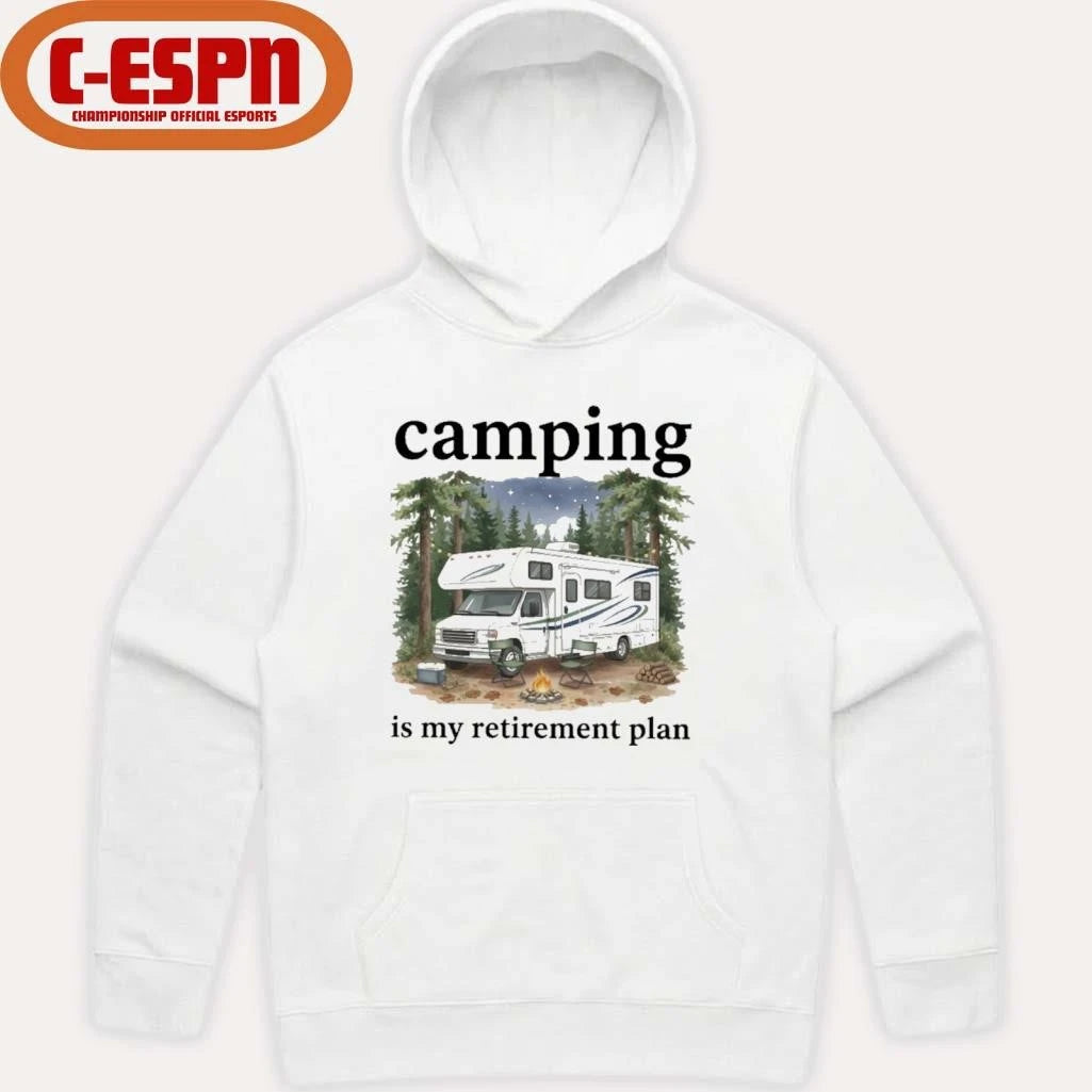 Official Camping Is My Retirement Plan RV Car In The Forest Shirt
