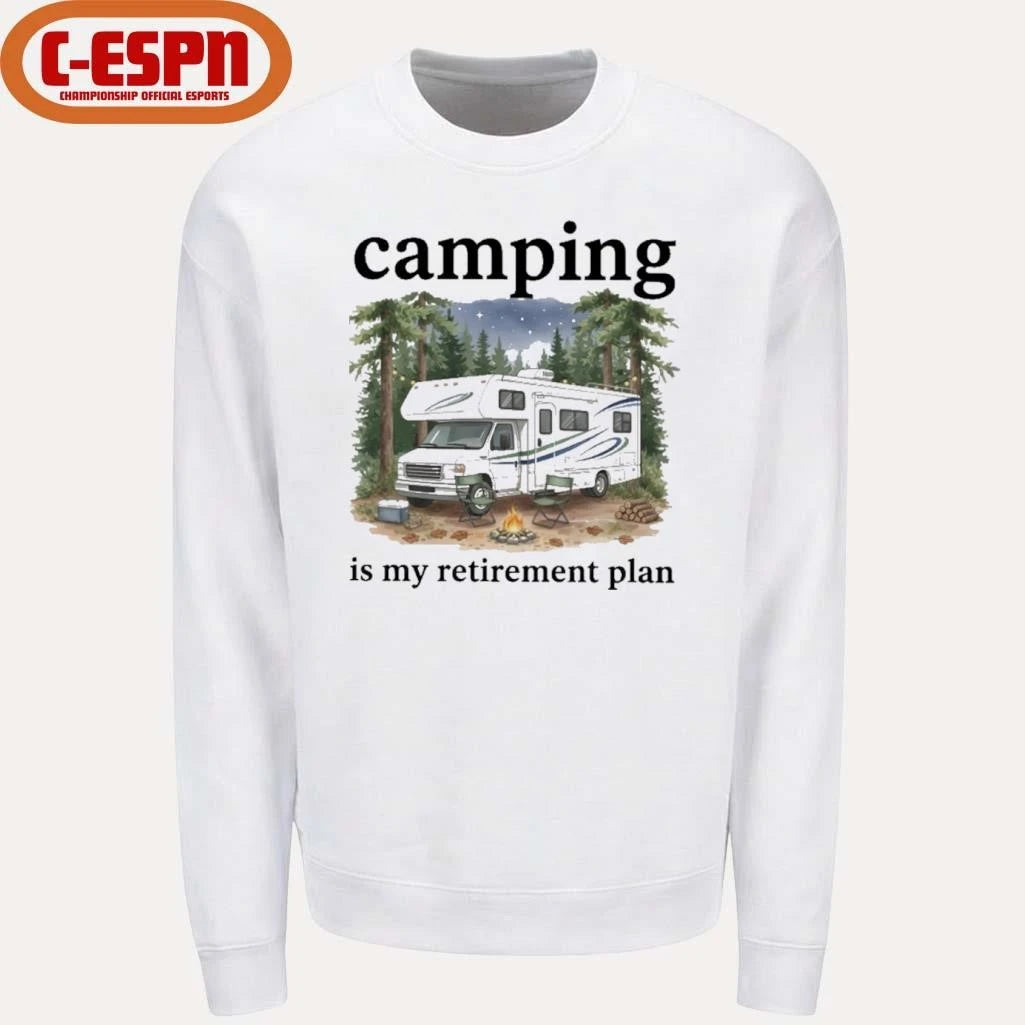 Official Camping Is My Retirement Plan RV Car In The Forest Shirt