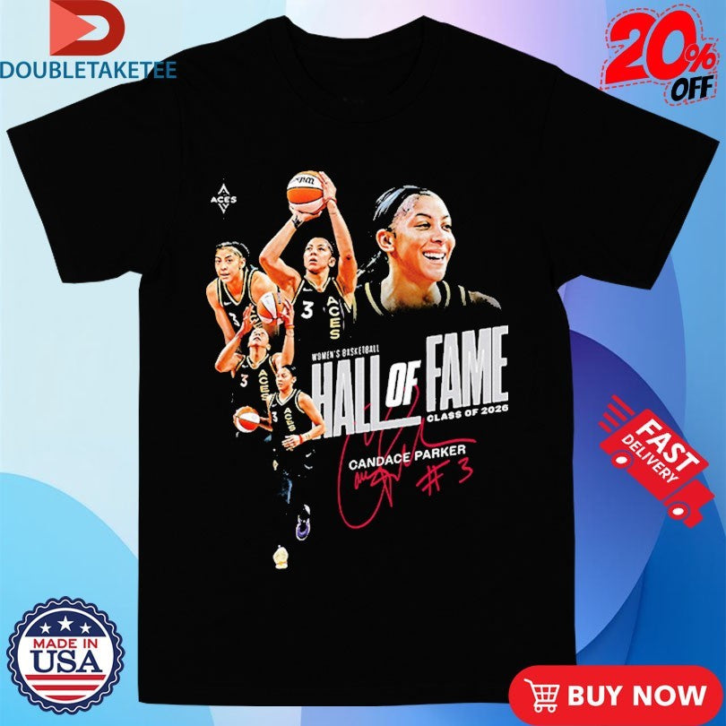 Official Candace Parker Las Vegas Aces Women’s Hall Of Fame Class Of 2026 Shirts