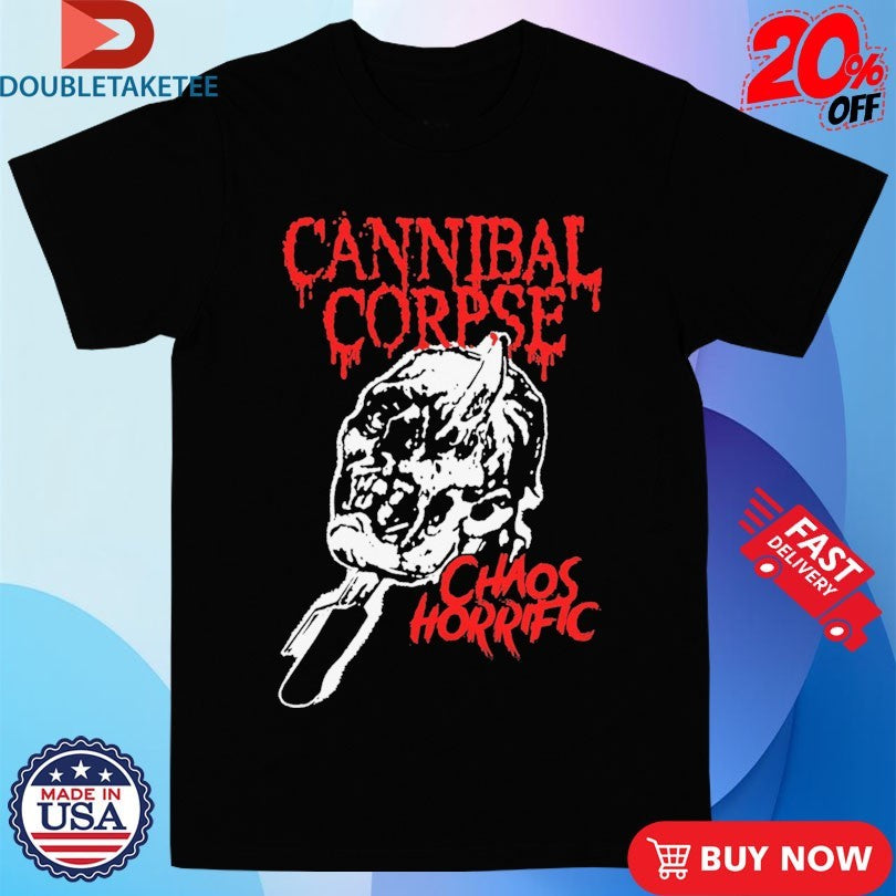 Official Cannibal Corpse Chaos Horrific Skull Shirts