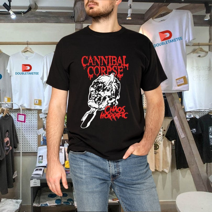 Official Cannibal Corpse Chaos Horrific Skull Shirts