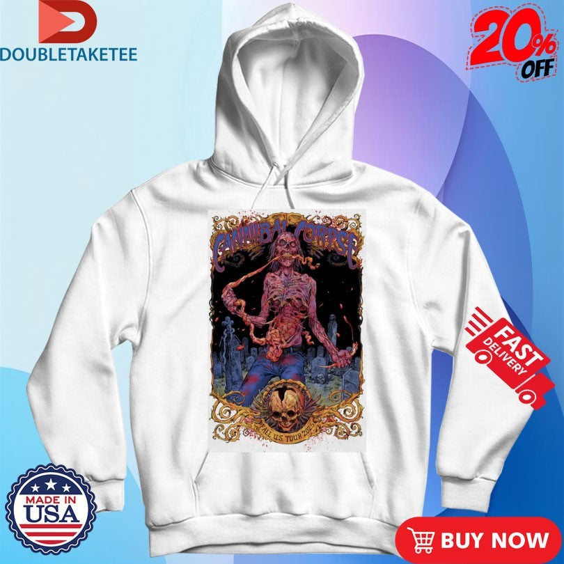 Official Cannibal Corpse Fall US Tour 2025 Shirts