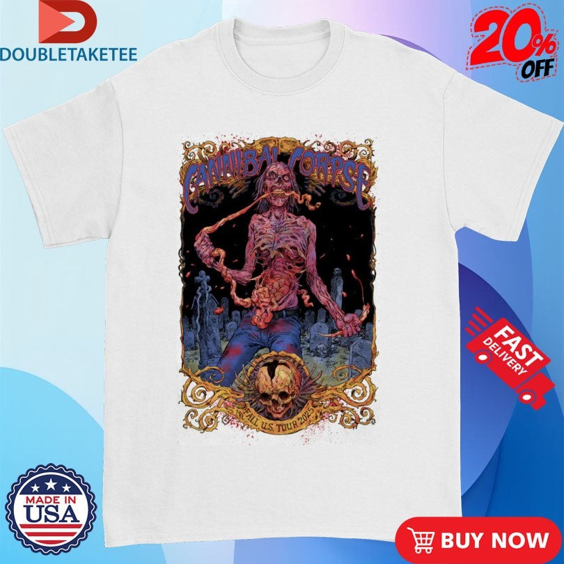 Official Cannibal Corpse Fall US Tour 2025 Shirts