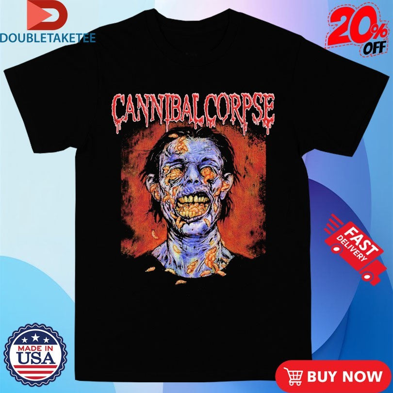 Official Cannibal Corpse Skull Full Of Maggots T-shirts