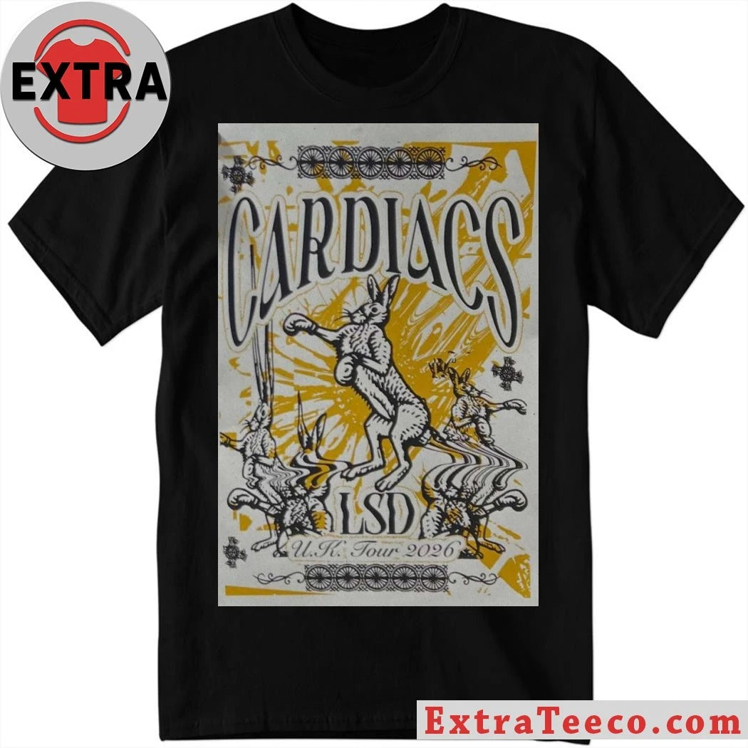 Official Cardiacs U.K Tour 2026 Poster Shirt