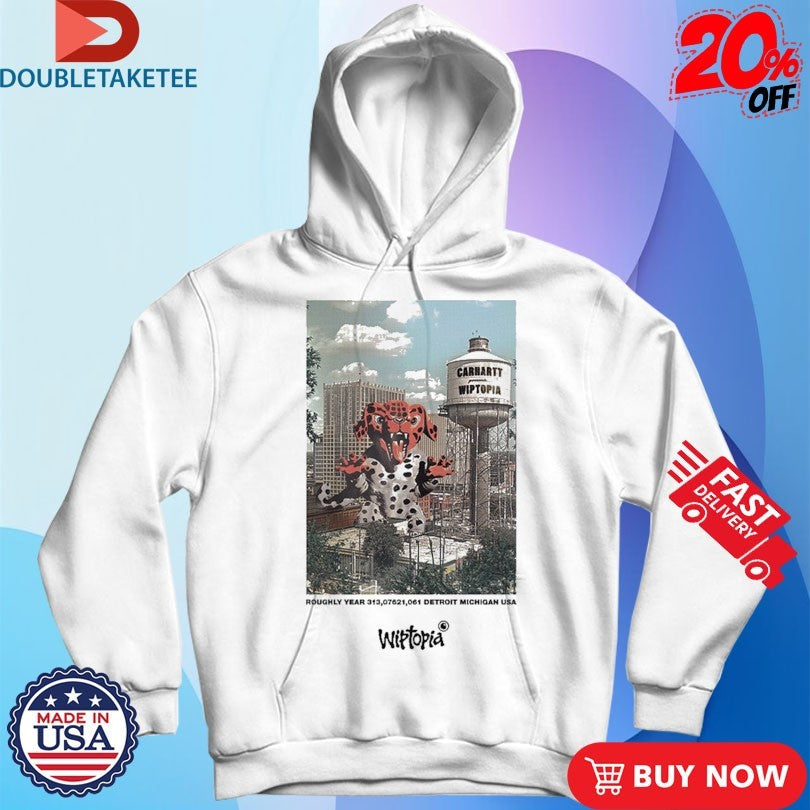 Official Carhartt WIP Roughly Year Detroit Michigan USA Wiptopia Shirts