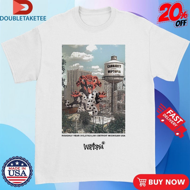 Official Carhartt WIP Roughly Year Detroit Michigan USA Wiptopia Shirts