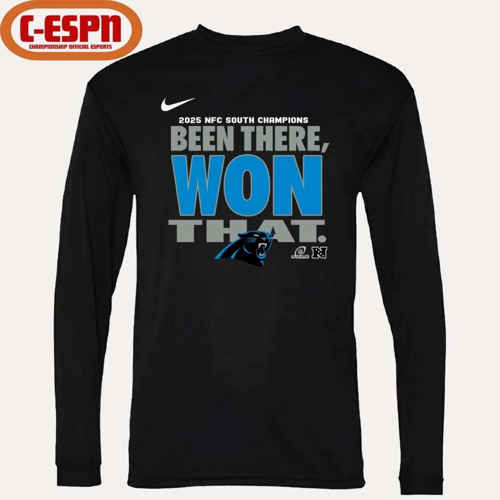 Official Carolina Panthers Been There Won That 2025 T-Shirt