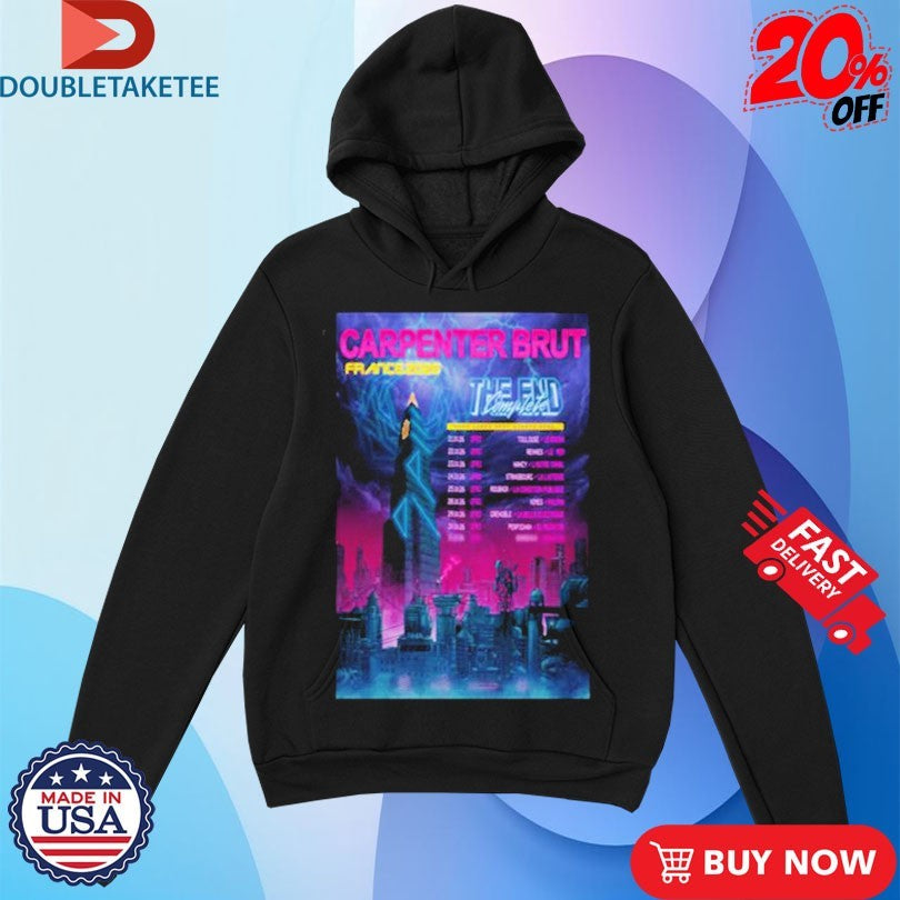 Official Carpenter Brut France Tour 2026 Dates Shirts
