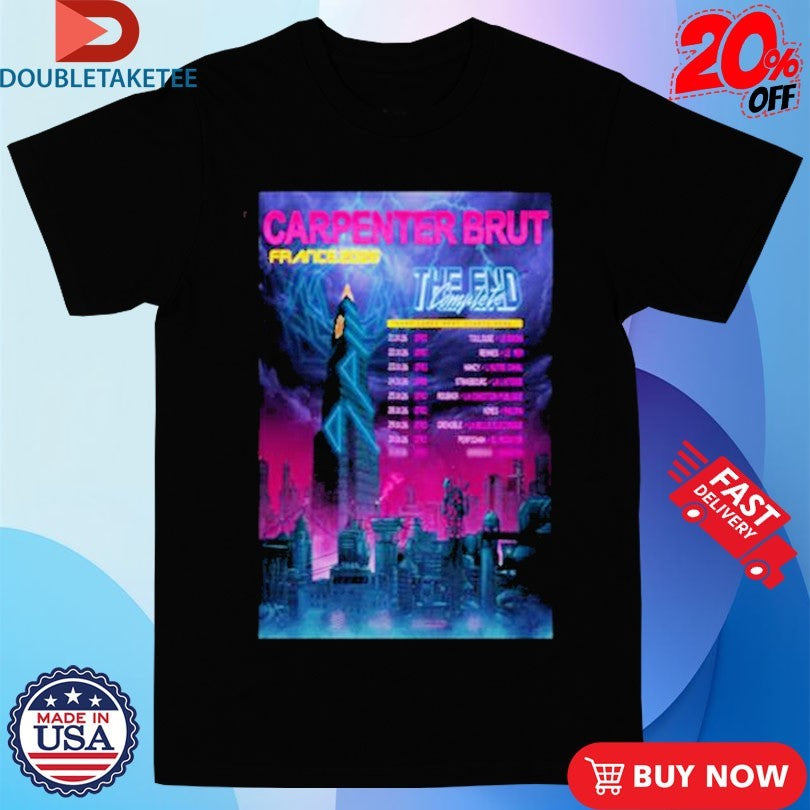 Official Carpenter Brut France Tour 2026 Dates Shirts
