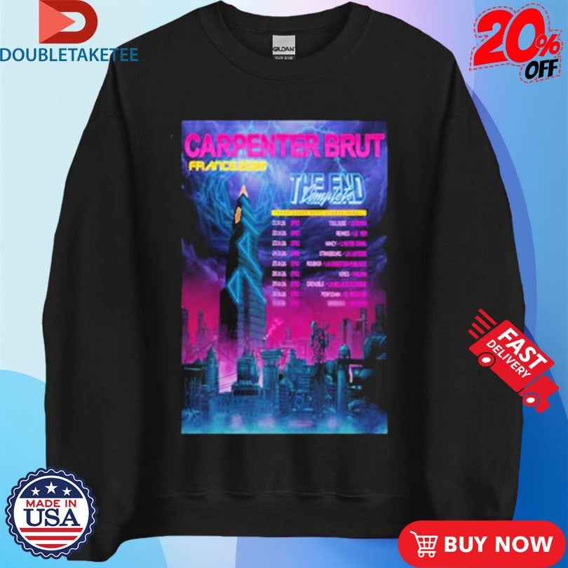 Official Carpenter Brut France Tour 2026 Dates Shirts