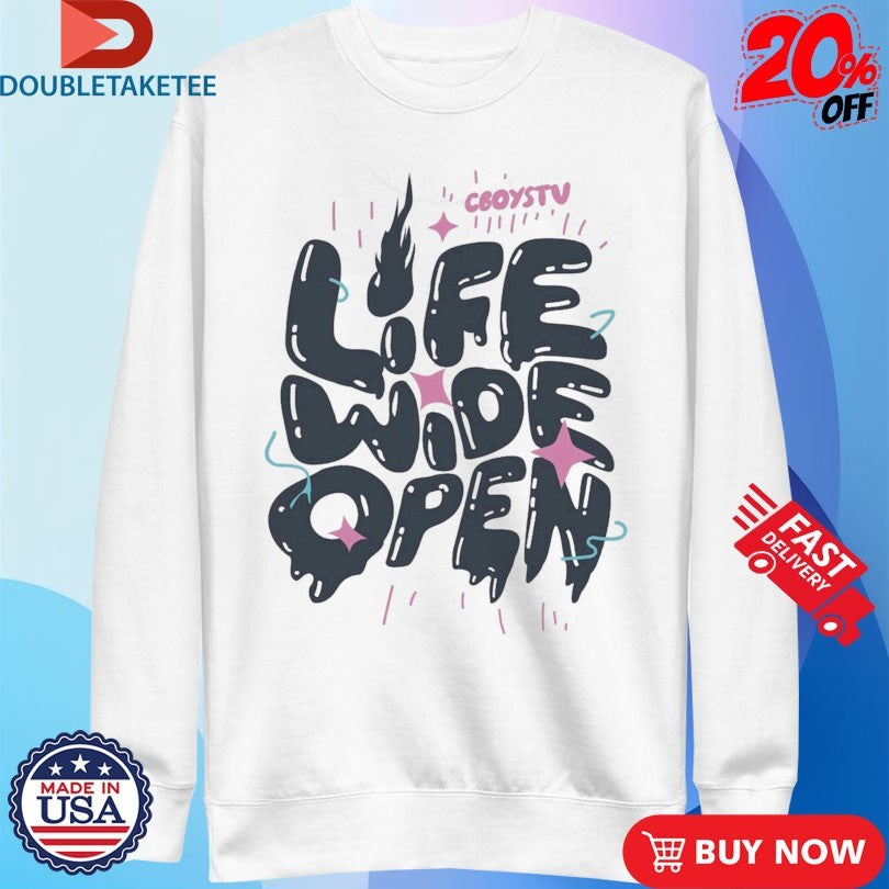 Official CboysTV Life Wide Open Dripping Shirts