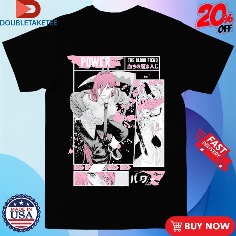 Official Chainsaw Man Power The Blood Fiend Shirts