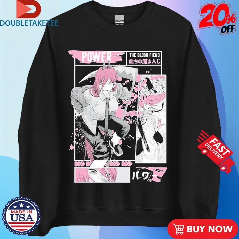 Official Chainsaw Man Power The Blood Fiend Shirts