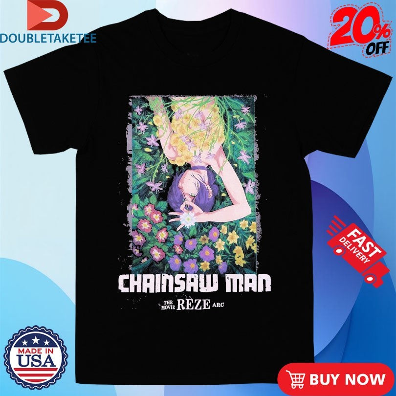 Official Chainsaw Man The Movie Reze Arc Flower Shirts