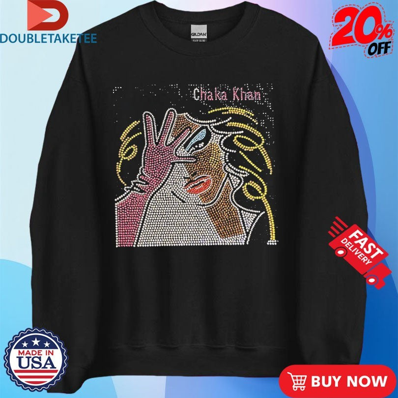 Official Chaka Khan Illustration Blinged Out Shirts