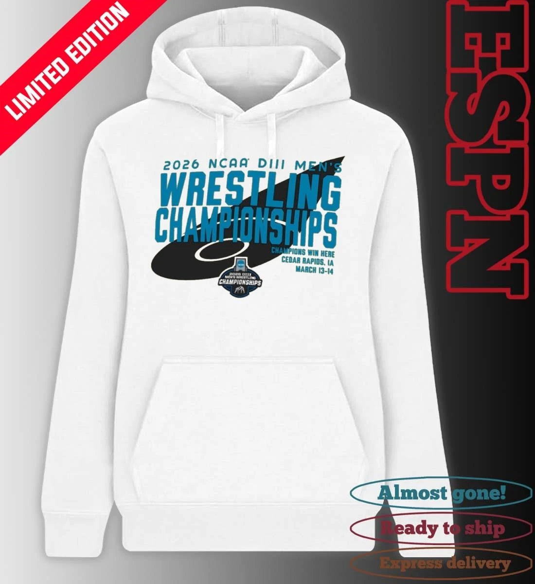 Official Championship NCAA DIII Wrestling T-Shirt
