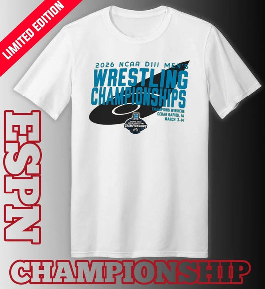 Official Championship NCAA DIII Wrestling T-Shirt