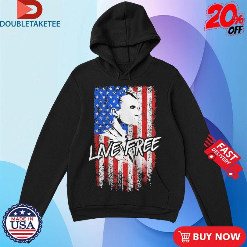 Official Charlie Kirk Live Free USA Flag Shirts