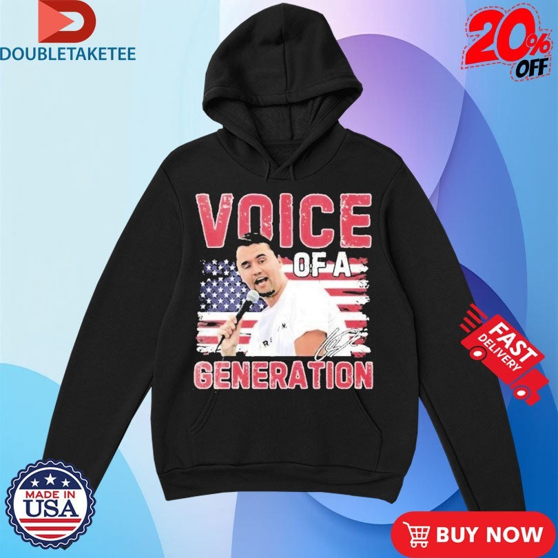 Official Charlie Kirk Rip Voice Of A Generation USA Flag Shirts