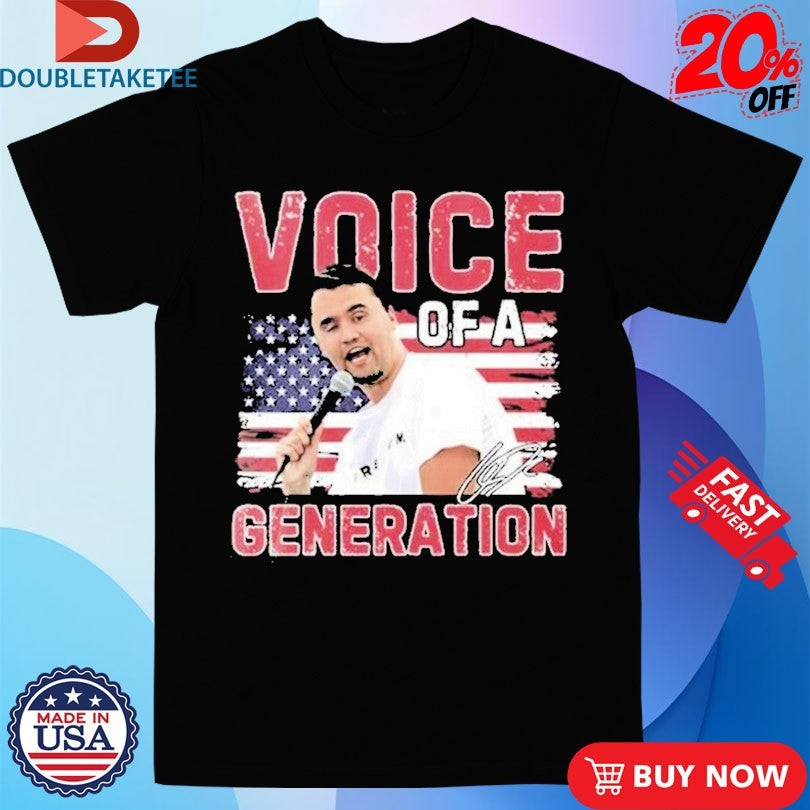 Official Charlie Kirk Rip Voice Of A Generation USA Flag Shirts