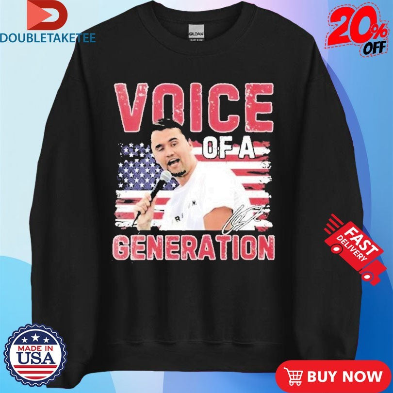 Official Charlie Kirk Rip Voice Of A Generation USA Flag Shirts