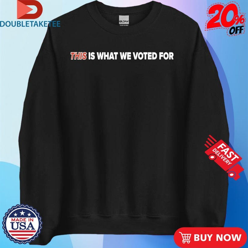 Official Charlie Kirk This Is What We Voted For T-shirts