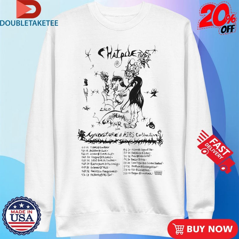 Official Chat pile European Tour UK 2025 Dates Shirts