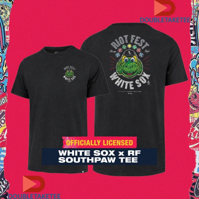 Official Chicago White Sox x Riot Fest Stlyle Mascot Shirts