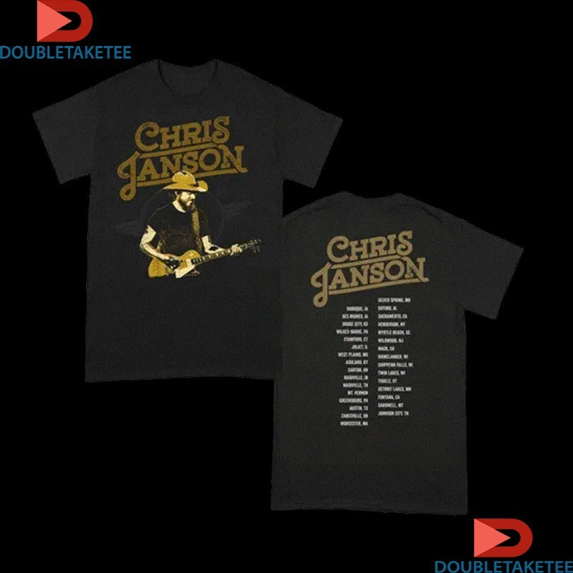 Official Chris Janson Tour 2025 2026 Guitar Shirts