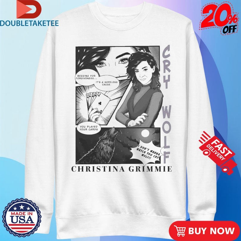 Official Christina Grimmie Cry Wolf Comic Shirts