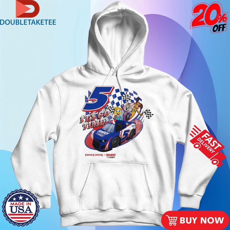 Official Chuck E Cheese X Hendrick Motorsports It’s Go Time! Shirts