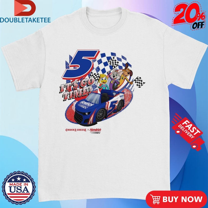 Official Chuck E Cheese X Hendrick Motorsports It’s Go Time! Shirts