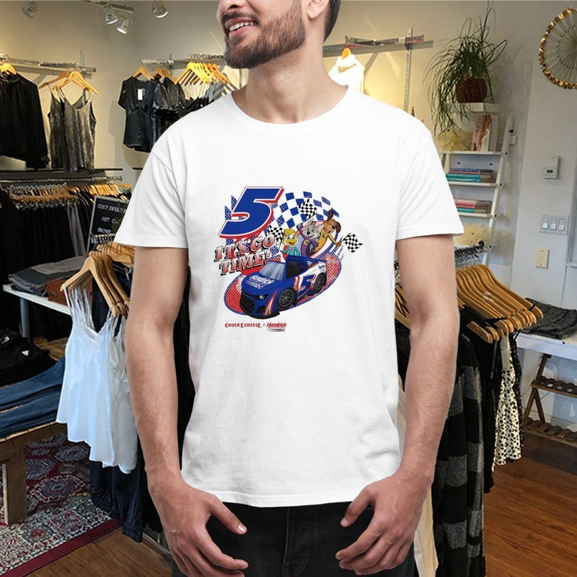 Official Chuck E Cheese X Hendrick Motorsports It’s Go Time! Shirts