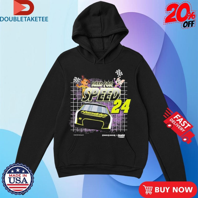 Official Chuck E Cheese X Hendrick Motorsports Need For Speed Shirts