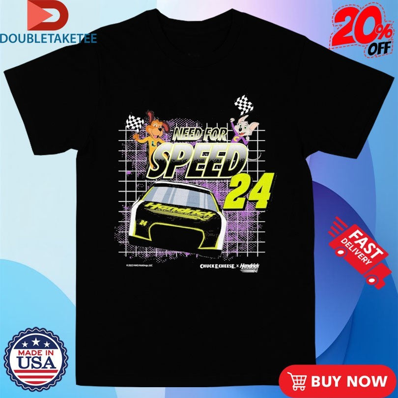 Official Chuck E Cheese X Hendrick Motorsports Need For Speed Shirts