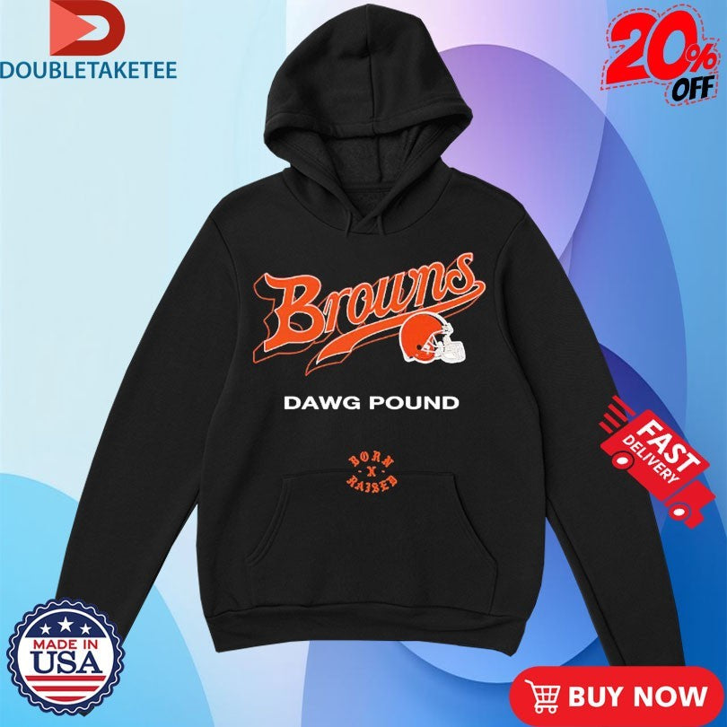 Official Cleveland Browns Born X Raised Dawg Pound Shirts