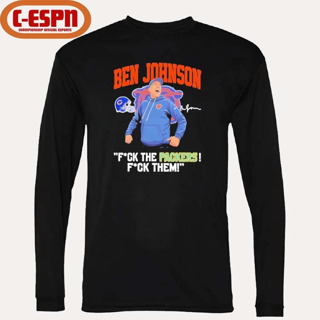 Official Coach Ben Johnson Fuck The Packer T-Shirt