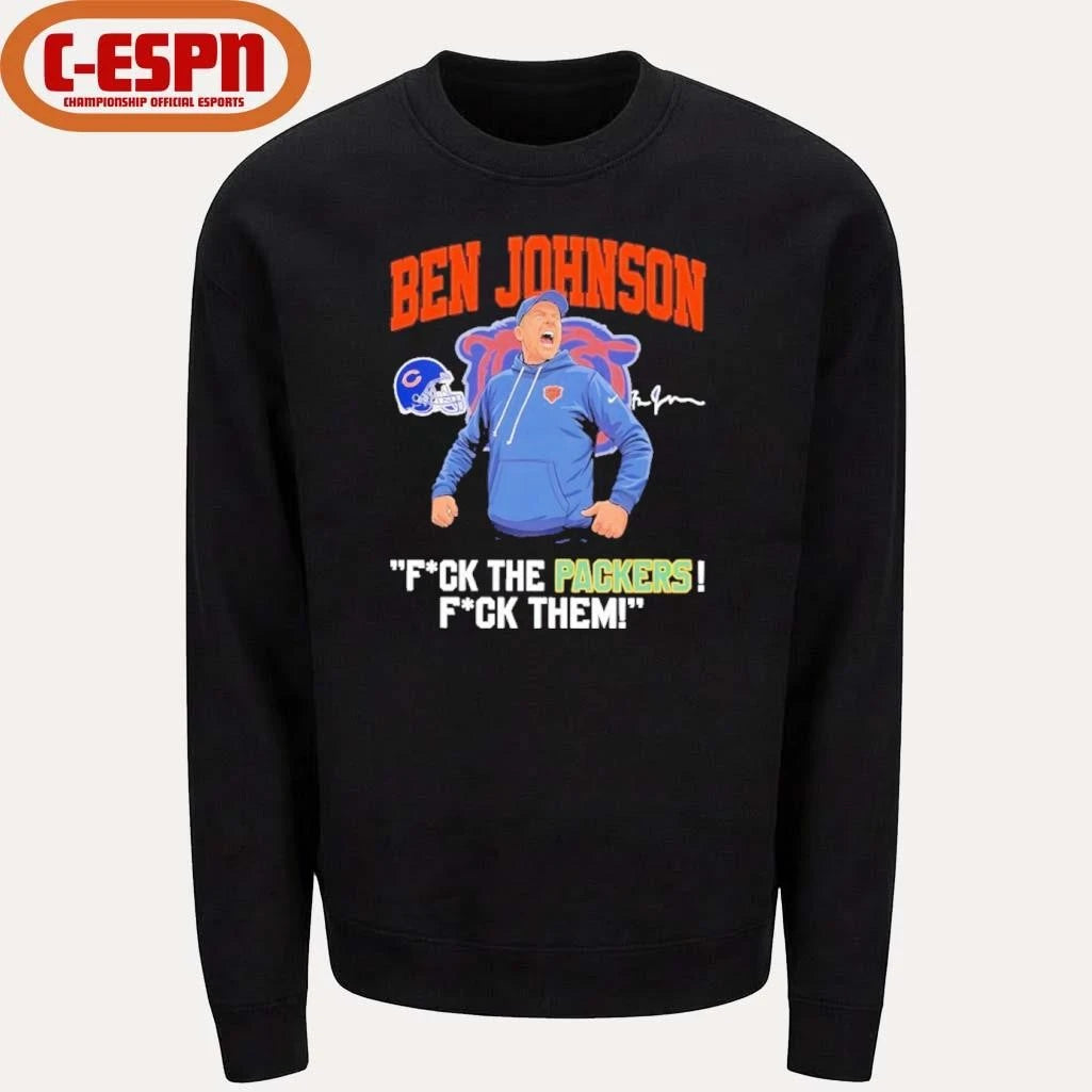 Official Coach Ben Johnson Fuck The Packer T-Shirt