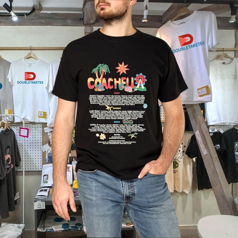 Official Coachella Felt Cute 2026 Lineup Shirts