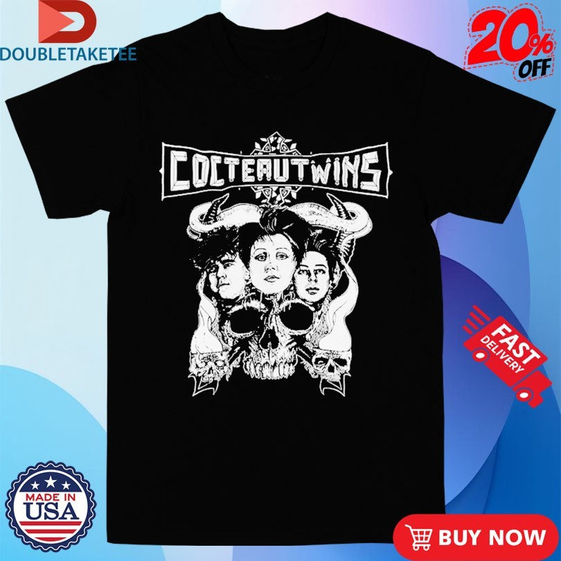 Official Cocteau Twins Metal Skull Shirts