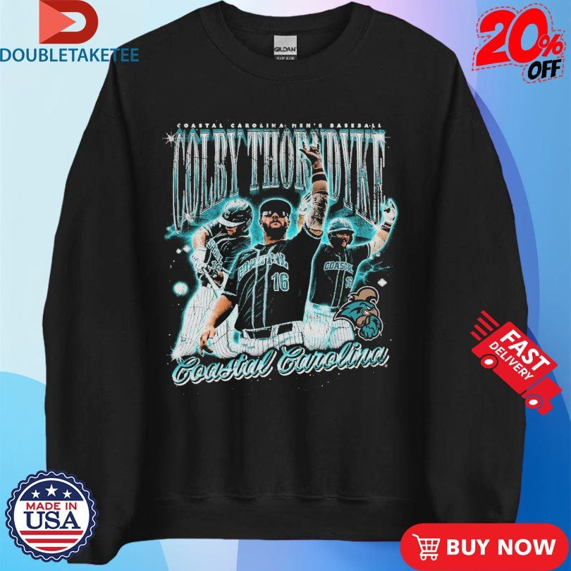 Colby Thorndyke Coastal Carolina Chanticleers Men’s Baseball Player Shirts