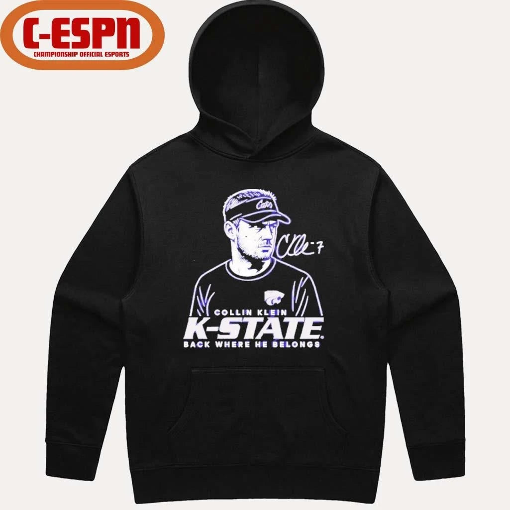 Official Collin Klein K-State Wildcats Back Where He Belongs shirt