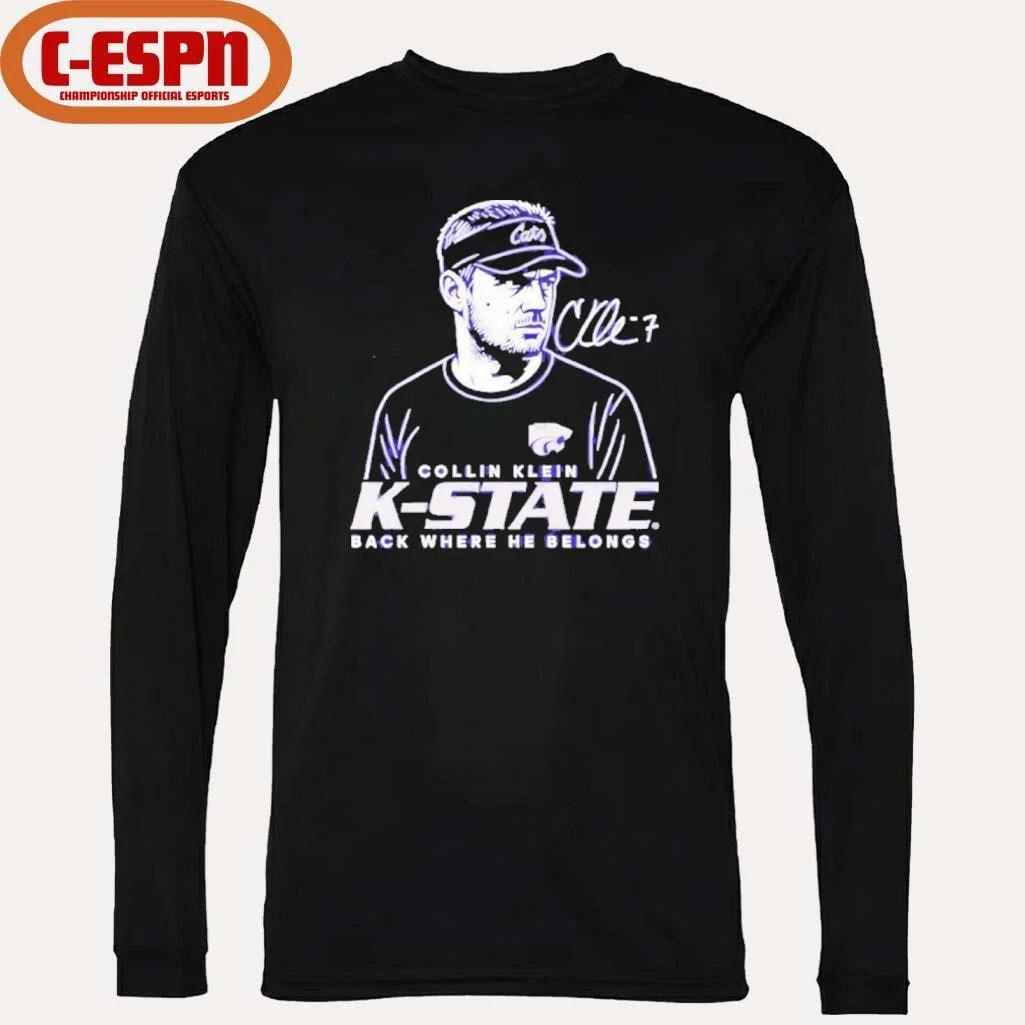 Official Collin Klein K-State Wildcats Back Where He Belongs shirt