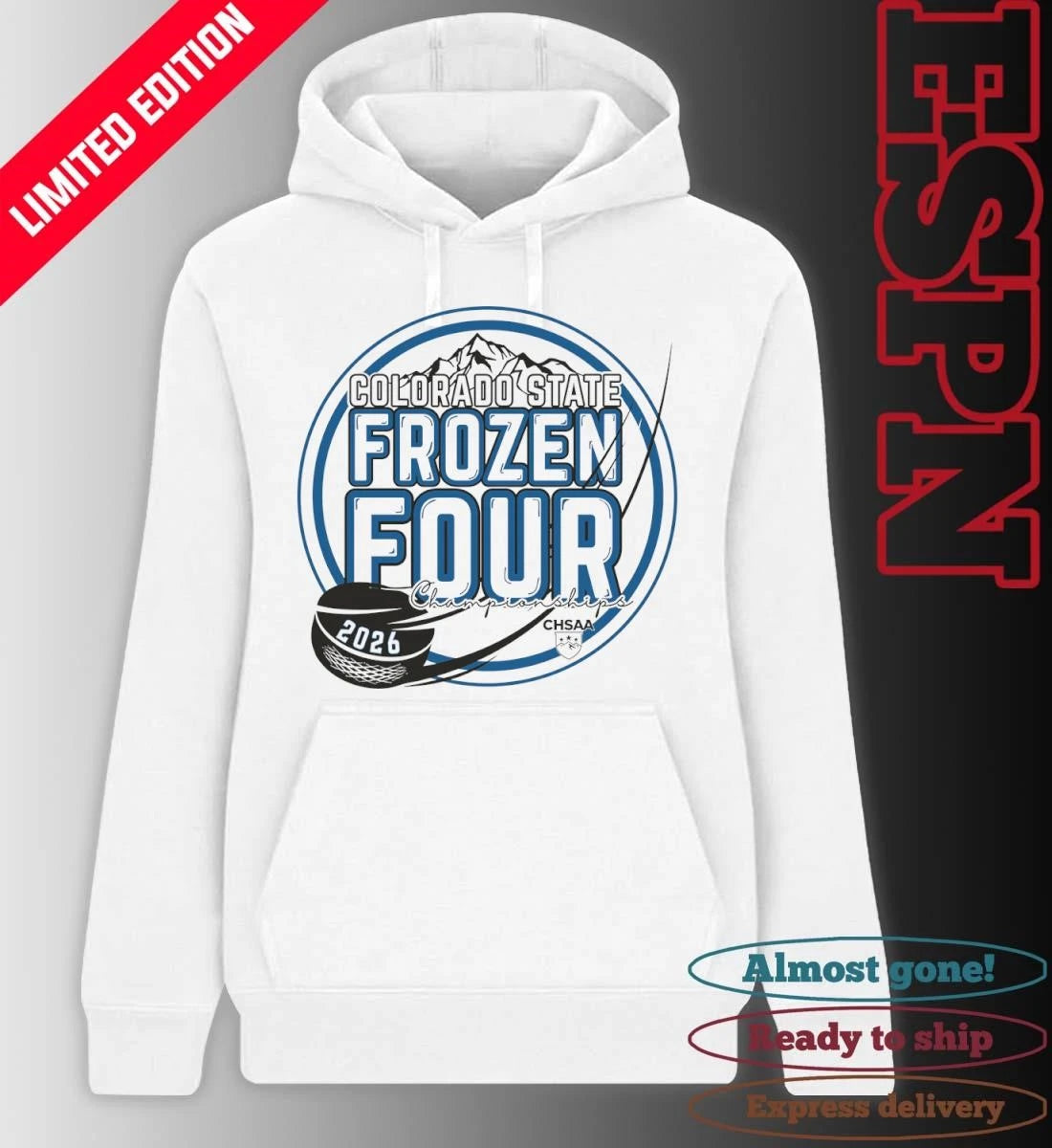 Official Colorado State Frozen Four 2026 OHSAA State Championship Ice Hockey Shirt