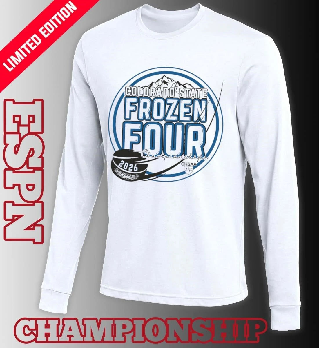 Official Colorado State Frozen Four 2026 OHSAA State Championship Ice Hockey Shirt