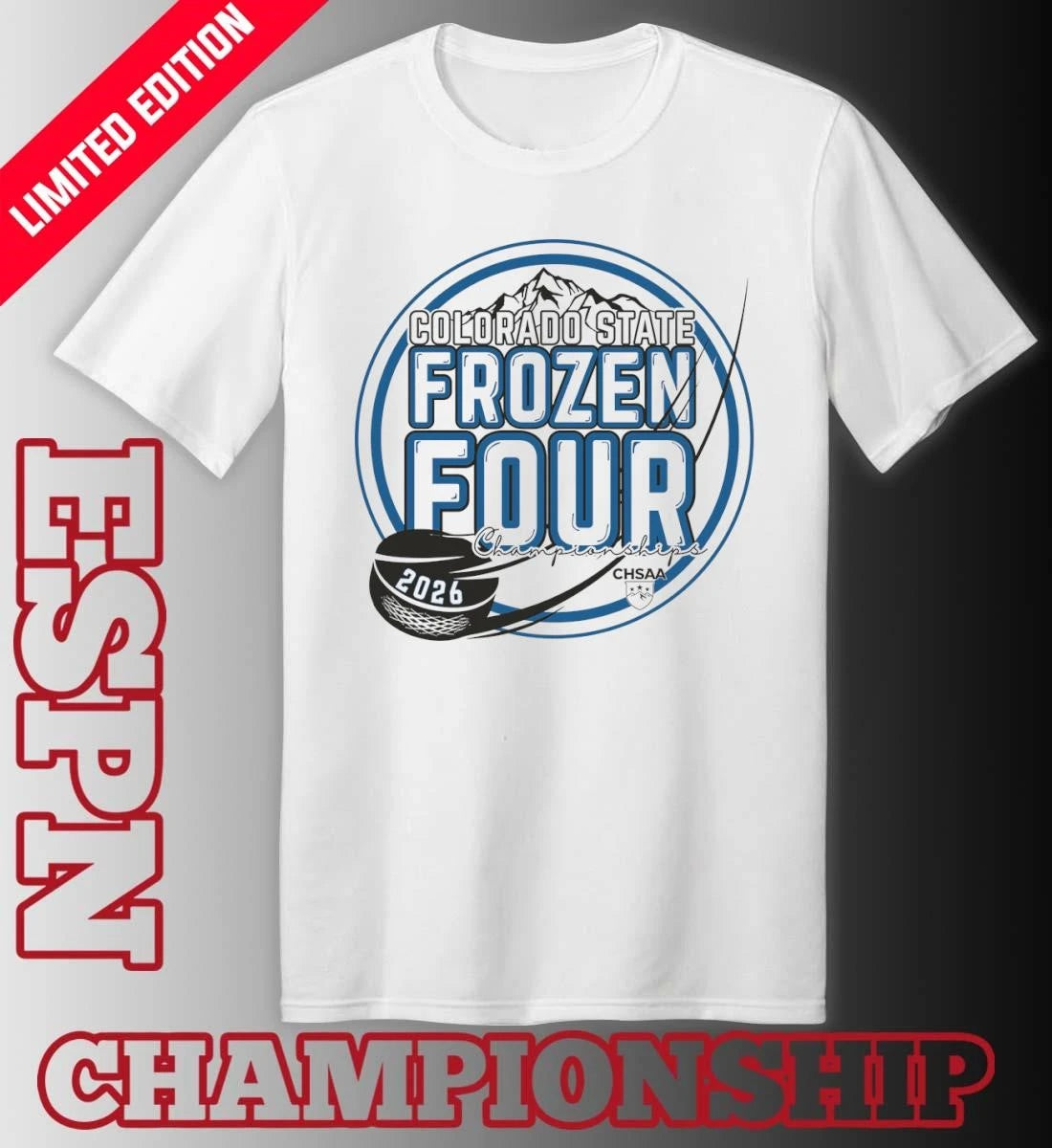 Official Colorado State Frozen Four 2026 OHSAA State Championship Ice Hockey Shirt